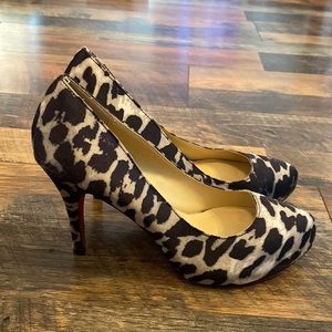 Signature by Shoedazzle Carrington animal print heels size 9